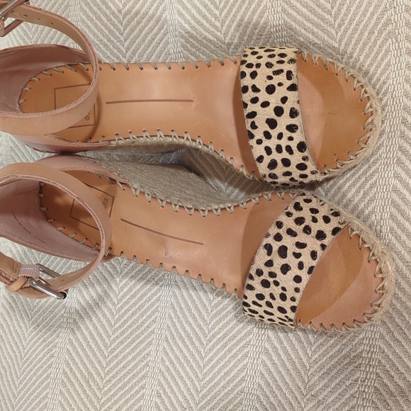 Dolce Vita | Noor leopard & pink wedge sandals - Picture 6 of 6